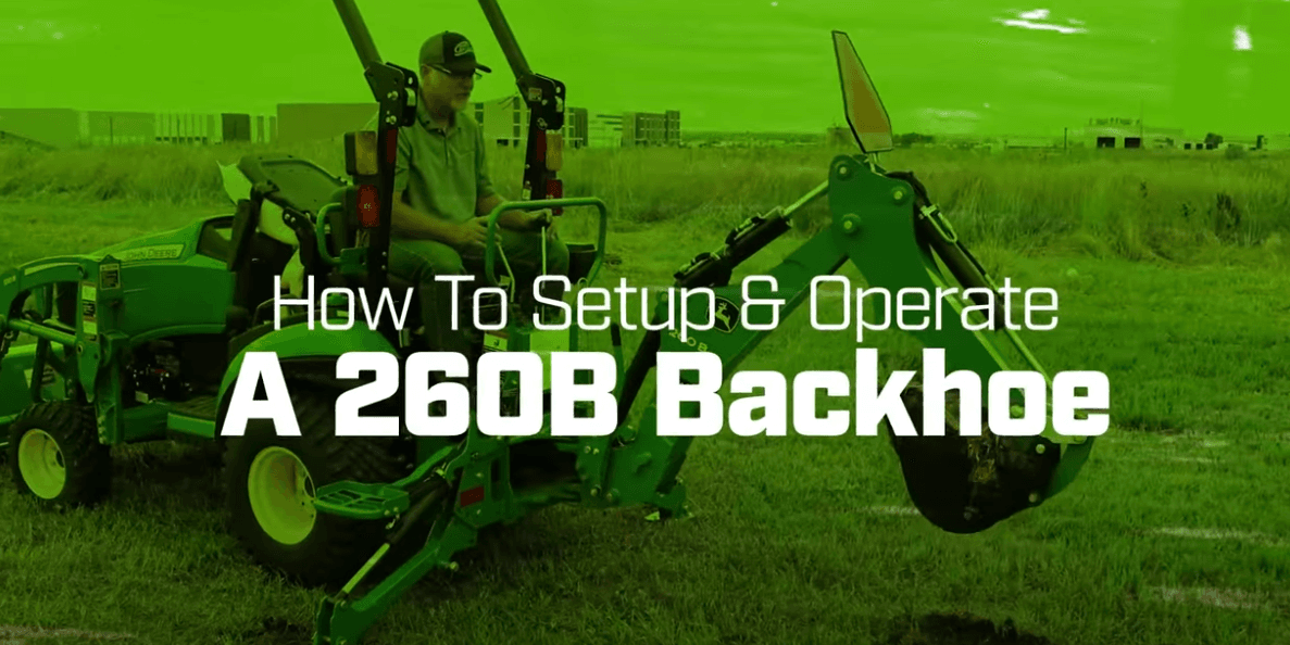 John Deere 1025R Tractor 260B Backhoe Attachment Step-by-Step Tutorial