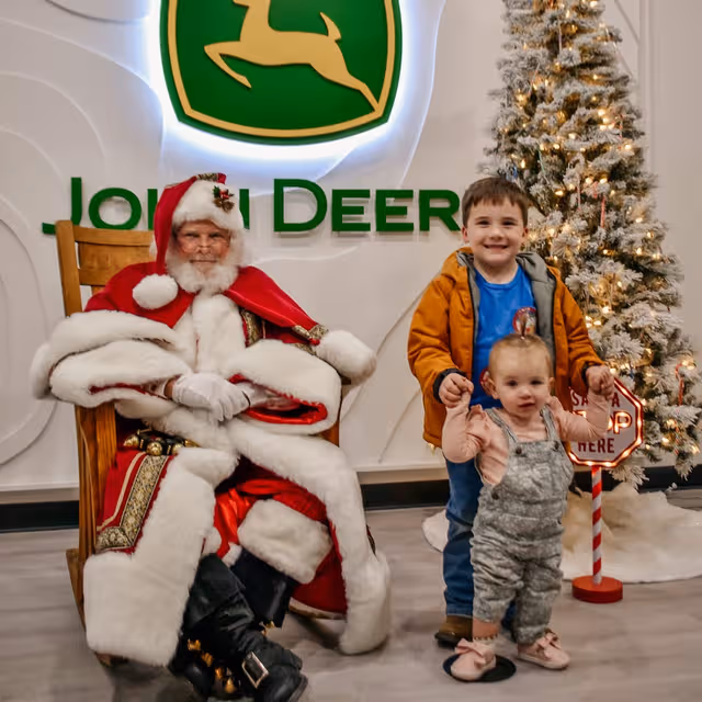 Deere Lights in The Backyard