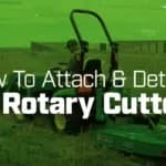 How To Attach and Detach a Rotary Cutter on a John Deere 1025R Tractor